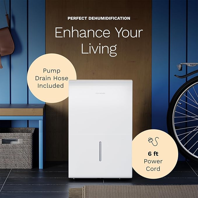 hOmeLabs 50 Pint Wi-Fi Dehumidifier - Image 7