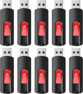 RAOYI 10Pcs 32GB USB Flash Drives Slide Retractable Memory Stick Bulk USB 2.0 by RAOYI