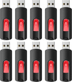 RAOYI 10Pcs 32GB USB Flash Drives Slide Retractable Memory Stick Bulk USB 2.0 by RAOYI