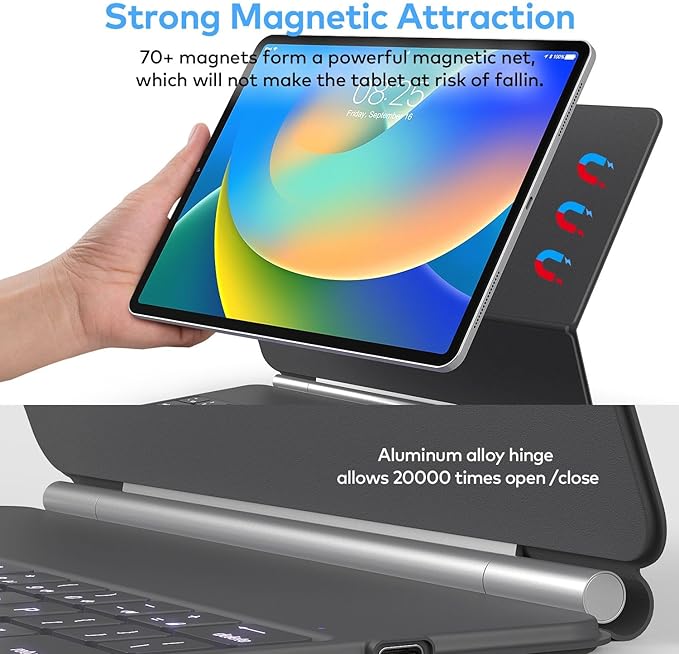 Keyboard Case for iPad Air 13 and iPad Pro 12.9 inch 6th / 5th / 4th / 3rd - Image 5