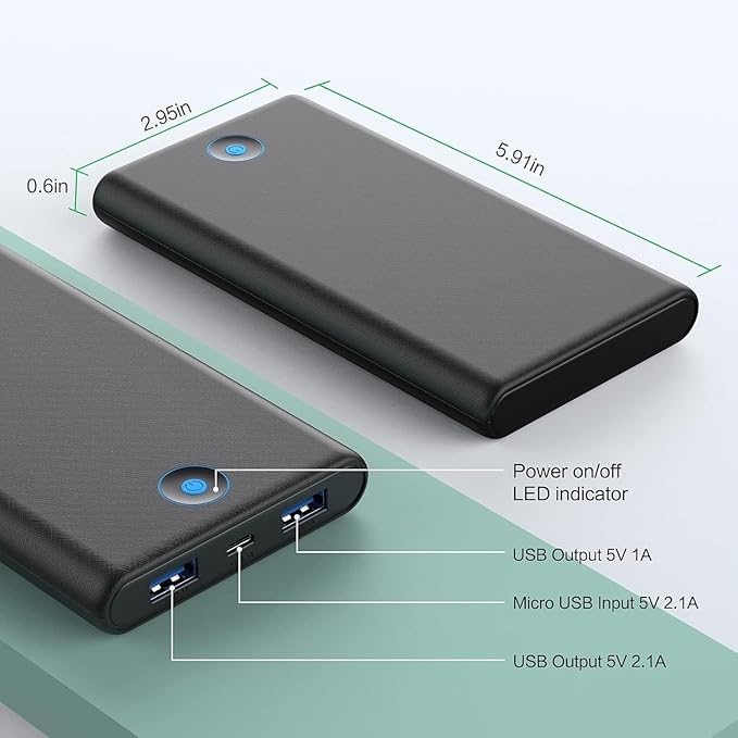 Portable Charger Power Bank 20000mAh, Ultra Slim Portable Phone Charger - Image 6