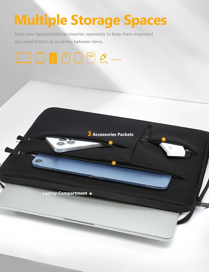 HYZUO 13.3-14 Inch Laptop Sleeve Bag - Image 2