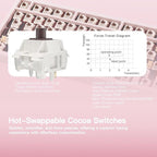 KEEBMONKEY WOBKEY Rainy 75 CNC Aluminum HMX/JWK/Cocoa Switches Triple-Mode - Image 4