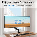 MOUNTUP Single Monitor Mount fits 22''-43'' Ultrawide Screen, Holds 6.6-33lbs - Image 3