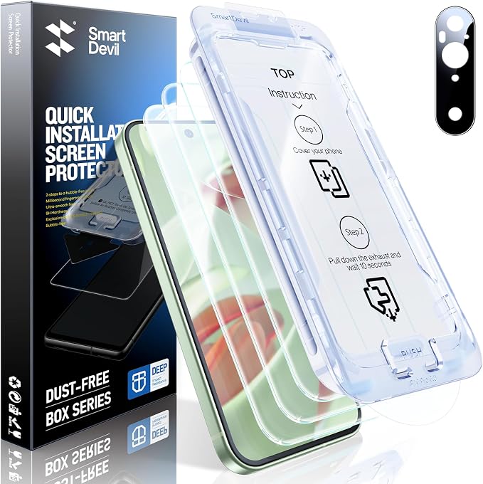 SMARTDEVIL [3+1 Pack Screen Protector by SmartDevil