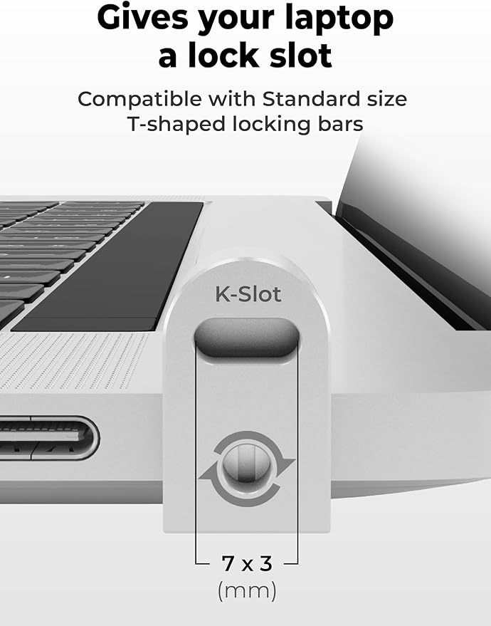 Laptop Lock Adapter for Kensington Lock | Adds Security Slot To Any Laptop inc - Image 4