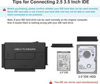 USB 3.0 to SATA IDE Hard Drive Reader, YINNCEEN External Hard Drive Ultra - Image 2