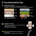 Auto Face Tracking Tripod & 360° Rotating Selfie Stick - Image 4