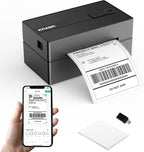 Bluetooth Thermal Label Printer, 4x6 Wireless Thermal Shipping Label Printer by KNAON