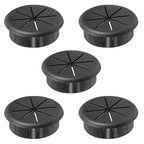 2-3/8" Black Desk Grommet, JTemgle Flexible Cable Grommet Rubber Cable Hole by JTemgle