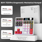 BOYI TD31Pro Mechanical Number Pad, RGB HotSwap Numpad - Image 7