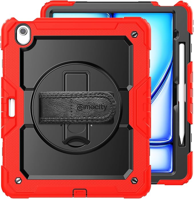 timecity for iPad Air 13 Inch Case M3 2025/ M2 2024, 360° Rotating Stand - Image 9