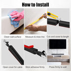 Self-Adhesive Cable Hider, Flexible Wire Cover Cable Raceway - Image 7