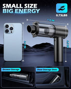 Handheld Car Vacuum Cleaner, 15000PA Car Vacuum Cleaner and Air Duster - Image 6
