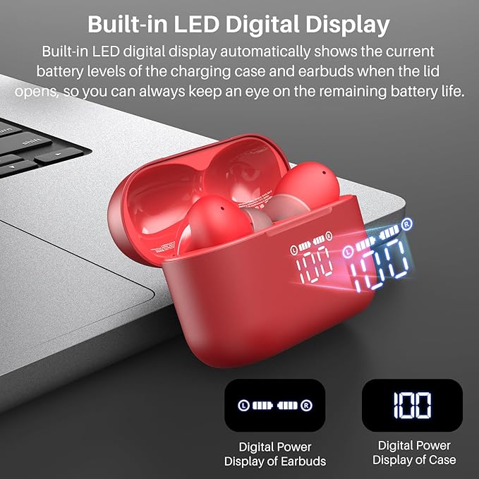 TOZO T20 Wireless Earbuds Bluetooth Headphones 48.5 Hrs Playtime - Image 2