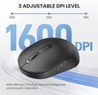 TECKNET Bluetooth Wireless Mouse, Compact & Portable, Silent Click, Ergonomic - Image 3