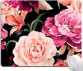 Watercolor Rose Flower Mouse Pad, Floral Mouse Pad Custom Design, Square by DUADELI