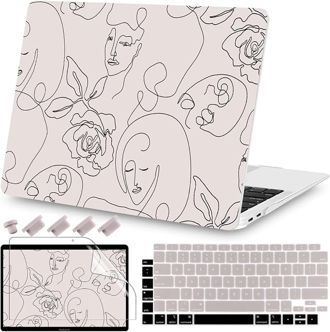 Teryeefi for MacBook Air 13 inch Case 2021 2020 2019 2018 A2337 M1 A2179 A1932 by Teryeefi