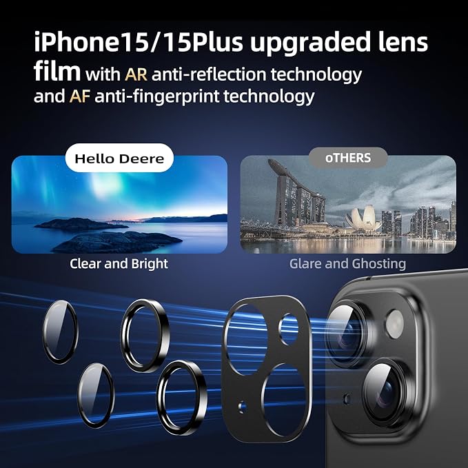 Compatible with iPhone 15/iPhone 14/iPhone 14 Plus/iPhone 15 Plus Camera Lens - Image 6