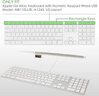 Allinside Black Keyboard Cover for iMac USB Keyboard A1243 MB110LL/B - Image 2