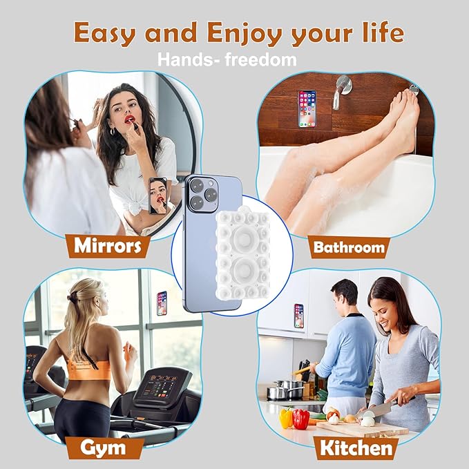 Silicone Suction Phone Holder Mount, Silicon Adhesive Phone Accessory - Image 8