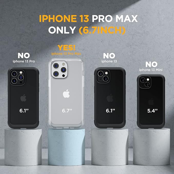 Miracase Glass Case for iPhone 13 Pro Max 6.7 inch, Upgrade Full-Body Clear - Image 2