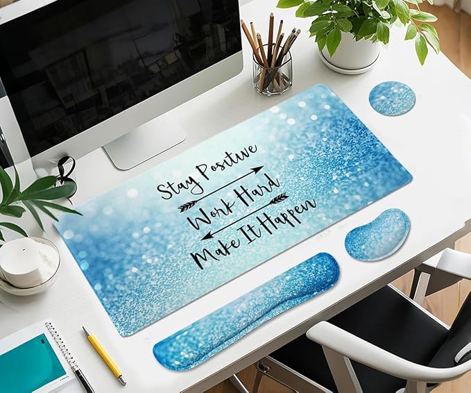 Large Mouse Pad and Keyboard Wrist Rest, Desk Pad - Image 6