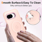 Magnetic for Google Pixel 9a Case, Shockproof Slim Translucent Matte Anti-Slip - Image 5