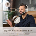 Wireless Headset, AI Noise Canceling Mic & USB Dongle, 45 Hrs Working Time V5.3 - Image 7