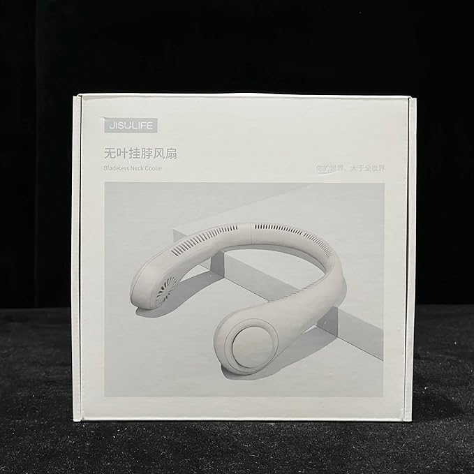JISULIFE Portable Neck Fan, Hands Free Bladeless Fan, 5 Speeds, 4000 mAh - Image 7