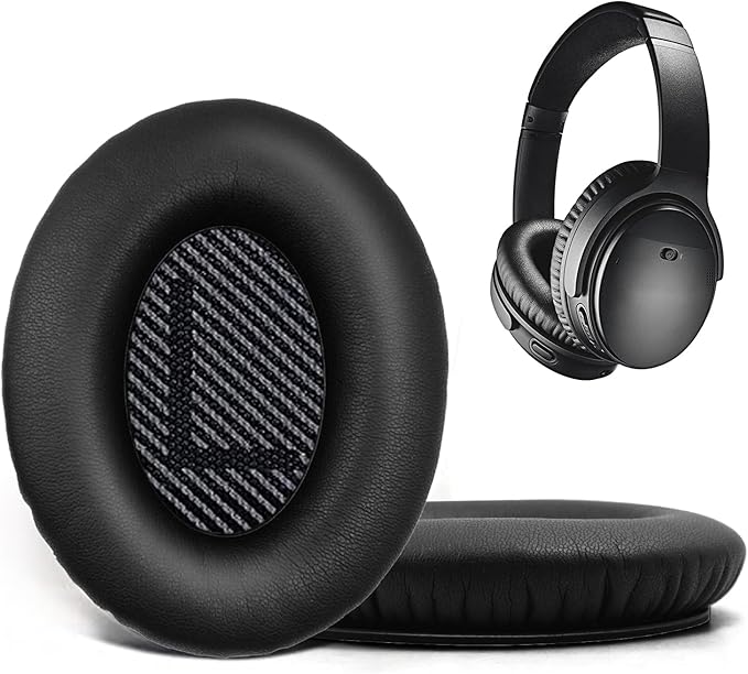 Replacement Ear Pads for Bose QuietComfort 35 35 II 15 25, Headphone Ear Covers by Niukeke