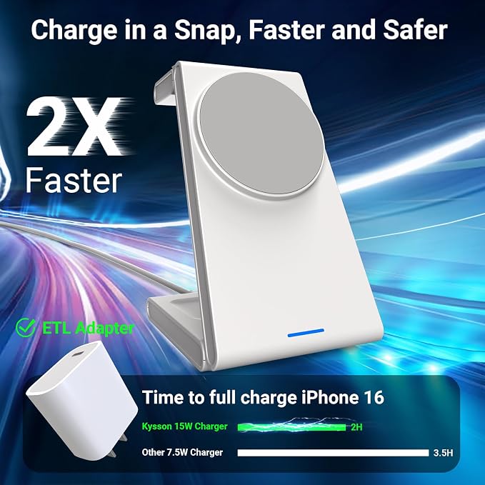 Foldable 3 in 1 Charging Station - Image 5
