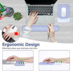 MOSISO Wrist Rest Support for Mouse Pad&Keyboard Set, Rectangular Ergonomic - Image 2