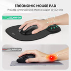 TECKNET Gel Mouse Pad with Wrist Rest, Ergonomic Office Mousepad with Wrist - Image 2
