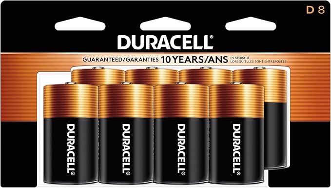 Duracell Coppertop D Batteries, D Battery by Duracell