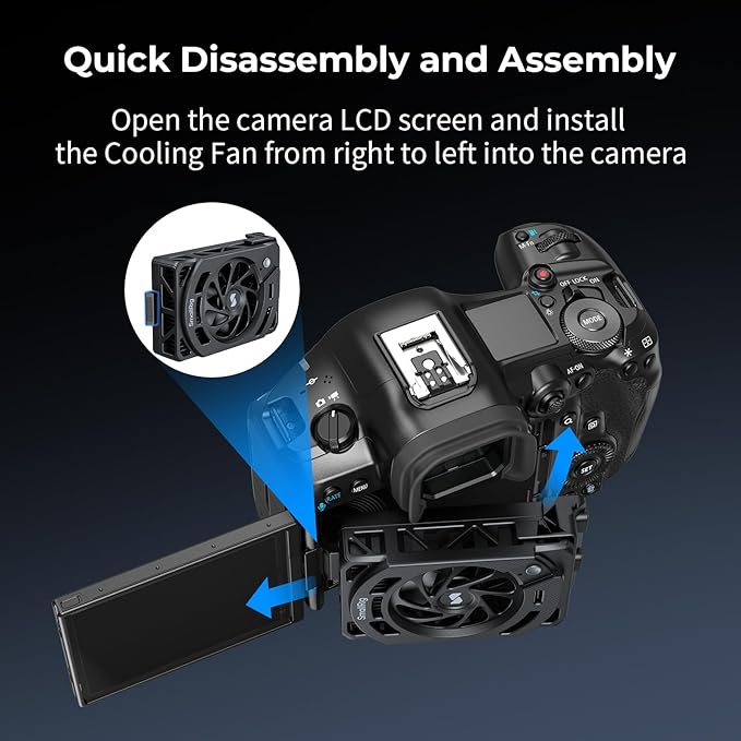 SMALLRIG R50 V / R6 II/ R5C / R50 / PowerShot V1 Camera External Cooling System - Image 3