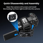 SMALLRIG R50 V / R6 II/ R5C / R50 / PowerShot V1 Camera External Cooling System - Image 3