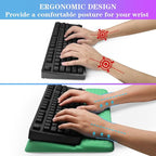 Computer Keyboard Stand with Wrist Rest, Ergonomic Tilted Keyboard Holder - Image 3