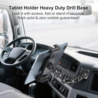 PLDHPRO Tablet Holder for Car Dashboard Heavy Duty Drill Base 360° Adjustable - Image 2