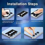 for Samsung Galaxy S24 FE Camera Lens Protector, Individual Metal Ring Tempered - Image 6