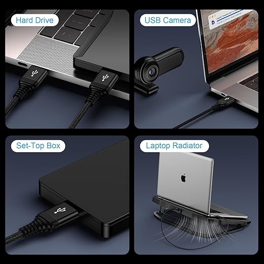 USB 3.0 A to A, 6 FT, Male to Male Cable Double End USB Cord Data Transfer Cord - Image 4