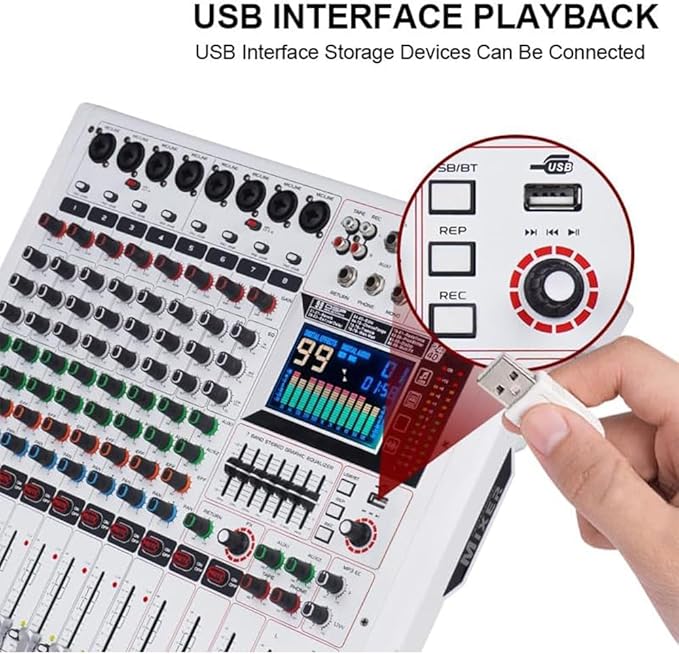 GF8PRO Professional 8-Channel DJ Console - - Image 5