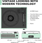 Record Player for Vinyl with Speakers Turntable Vinyls Records Belt-Driven - Image 8