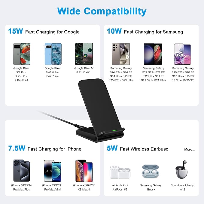 Wireless Charger Samsung Fast Charging Stand - Image 2