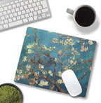 Almond Blossoms Van Gogh Mouse Pad, Oil Painting Flowers Mouse Mat, Square - Image 4
