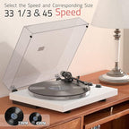 Record Player Turntables with Wireless Output Connectivity Vinyls Players - Image 4