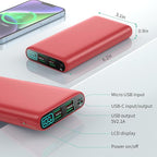 Portable Charger 38800mAh, LCD Display Power Bank, 5 USB Outputs Battery Pack - Image 5