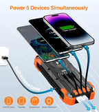 Solar Charger Power Bank, 800mAh Wireless Portable Charger - Image 2