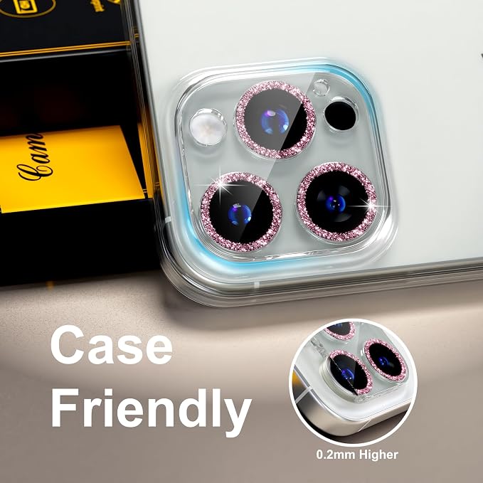 beuxece for 6 Pack iPhone 16 Pro/iPhone 16 Pro Max Camera Lens Protector 9H - Image 6