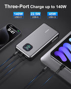 140W Power Bank, 25000mAh Laptop Portable Charger - Image 2